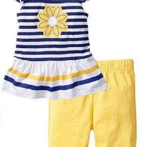 Divine Kids Girls Floral 2 Piece Tank Top and Skirt Set